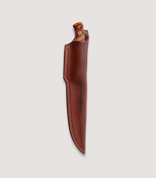 Purdey The Damascus Red - Chequered Desert Iron Wood Knife
