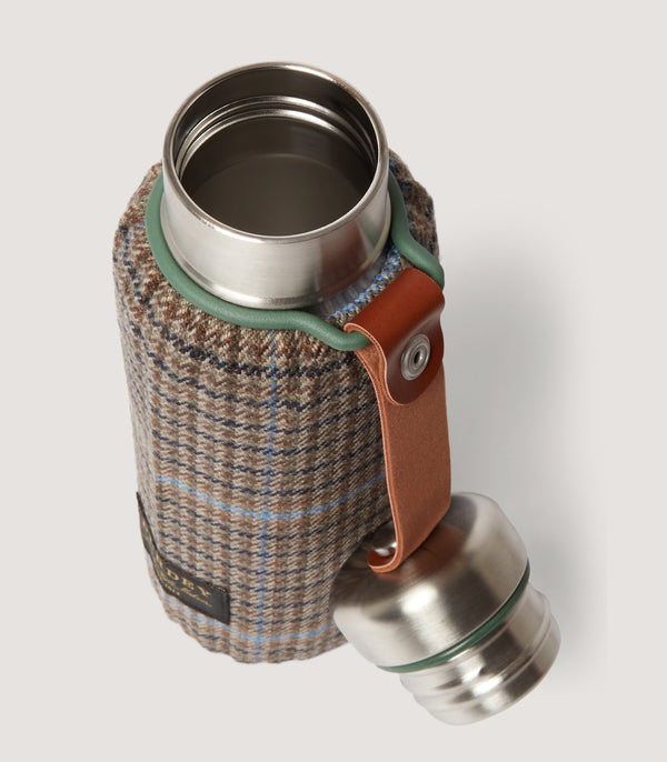 Purdey Tweed Insulated Flask In Tom Purdey Cashmere