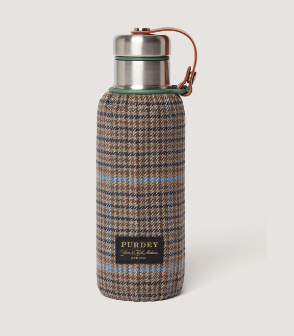 purdey Tweed Insulated Flask in Tom Purdey Cashmere