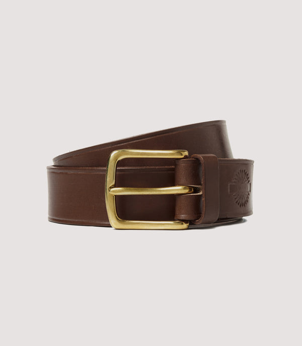 purdey Unlined Bridle Leather Belt In Purdey Havana