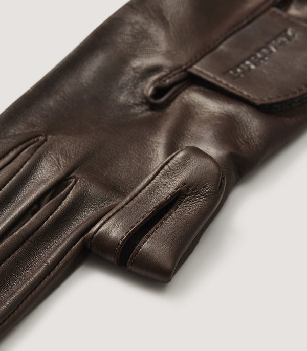 Purdey Women's Cape Leather Sporting Glove - Velcro Cuff In Brown