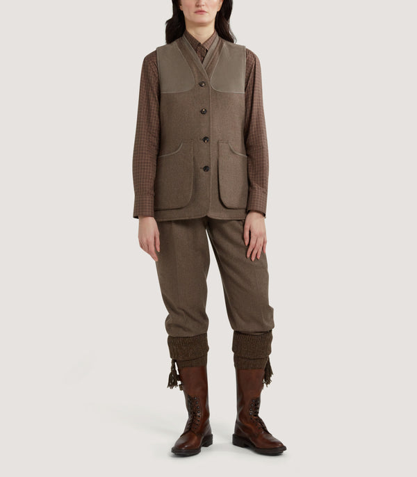 Purdey Women's Cashmere Tweed Shooting Vest In Percy