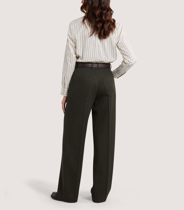 Purdey Women's Cotton Silk Stripe Shirt In Pale Stone