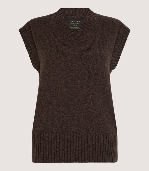 purdey Women's Islay British Outdoor Vest in Walnut