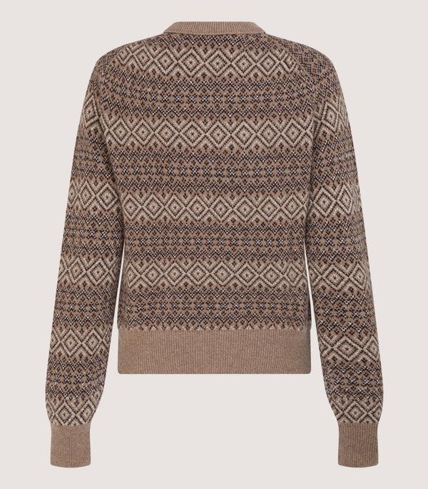 Purdey Women's Kirkstone Cashmere Fairisle Jumper In Antler