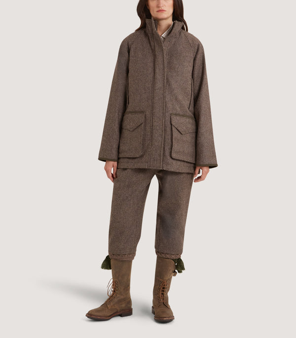 Purdey Women's Lightweight Tweed Field Coat In Heather