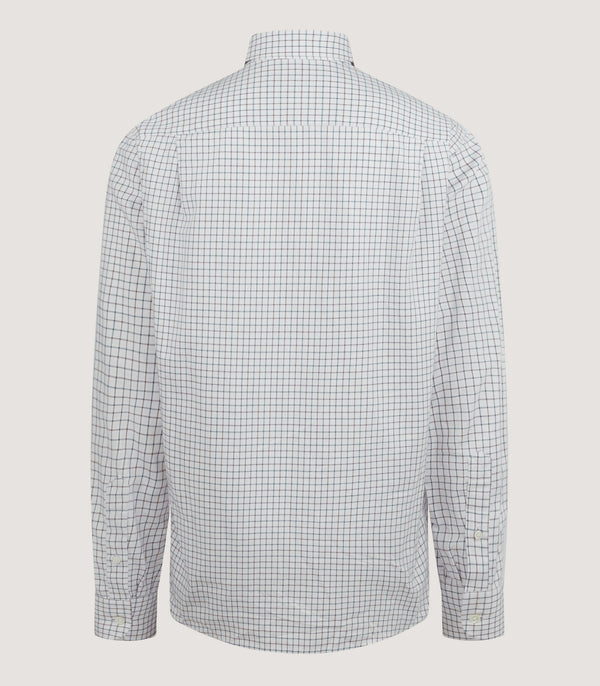 Purdey Women's Tattersall Shooting Shirt In Canvas Blue