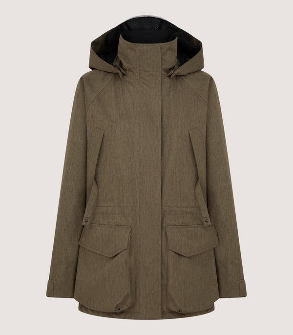 purdey Women's Technical Lancashire Field Coat in Drab
