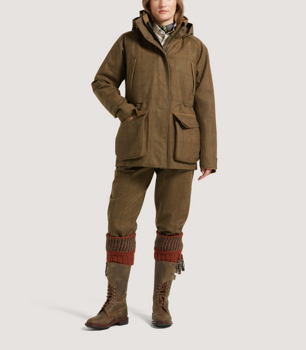 Purdey Women's Technical Tweed Lancashire Field Coat In Lomond