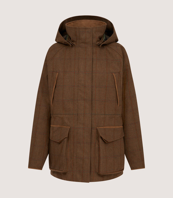 purdey Women's Technical Tweed Lancashire Field Coat In Lomond