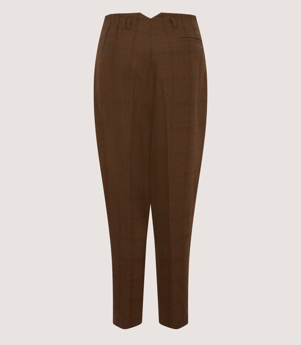 Purdey Women's Tweed Two Pleat Sporting Trouser In Lomond