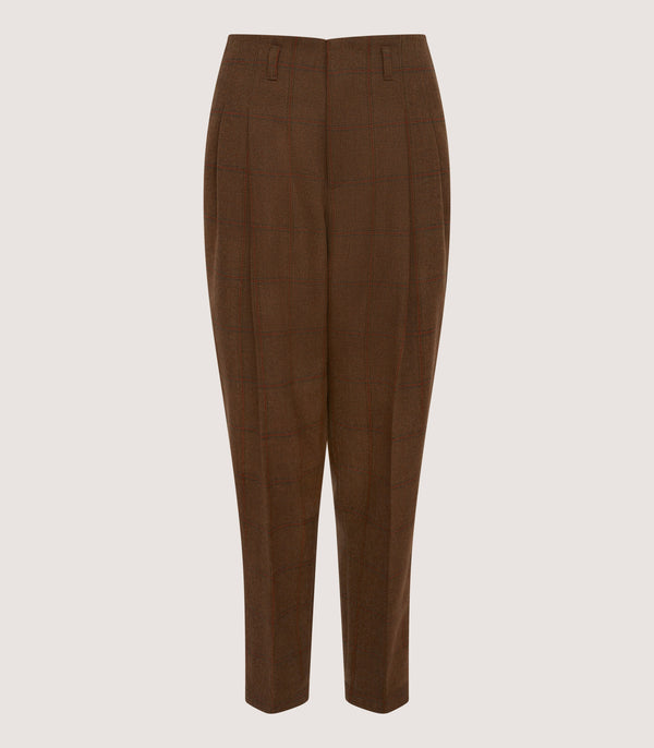 purdey Women's Tweed Two Pleat Sporting Trouser in Lomond