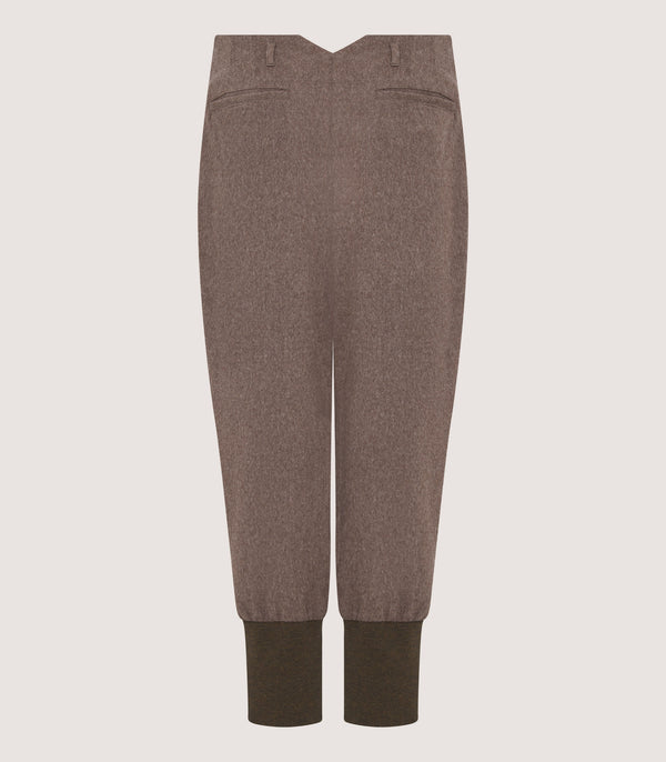 Purdey Women's Two Pleat Breek With Storm Cuff In Taupe