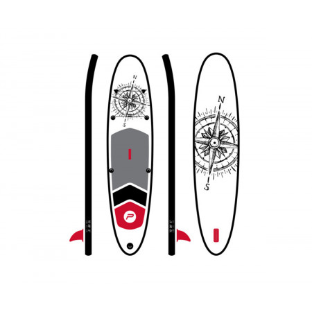 Pure 2improve Pure Nautical SUP 305 | 10’0” Long | Inflatable Stand Up Paddle Board Set