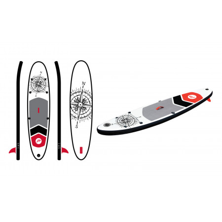Pure 2improve Pure Nautical SUP 305 | 10’0” Long | Inflatable Stand Up Paddle Board Set