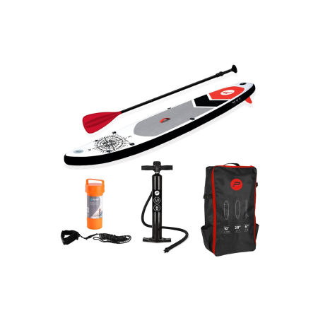 pure 2improve Pure Nautical SUP 305 | 10’0” Long | Inflatable Stand Up Paddle Board Set
