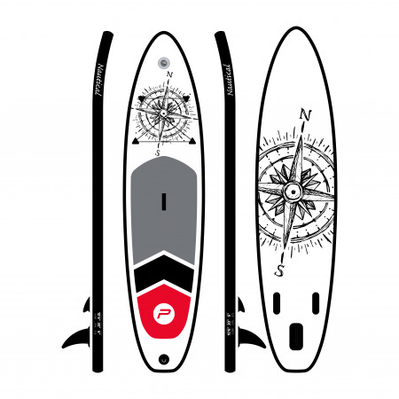 Pure 2improve Pure Nautical SUP 320 | 10'5" Long | Inflatable Stand Up Paddle Board Set
