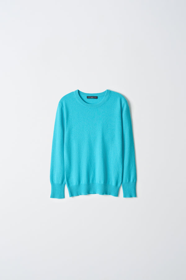 Pure Cashmere Nyc Classic Crew Neck Sweater_French Blue
