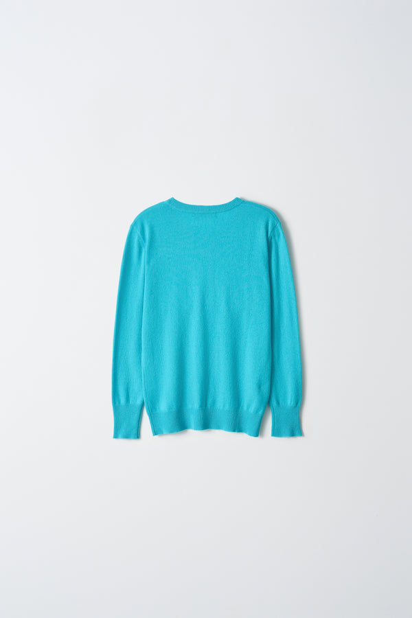 Pure Cashmere Nyc Classic Crew Neck Sweater_French Blue