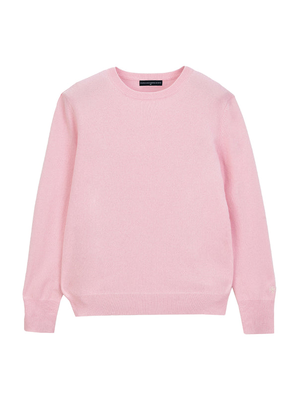 Pure Cashmere Nyc Classic Crew Neck Sweater_Pink Blush
