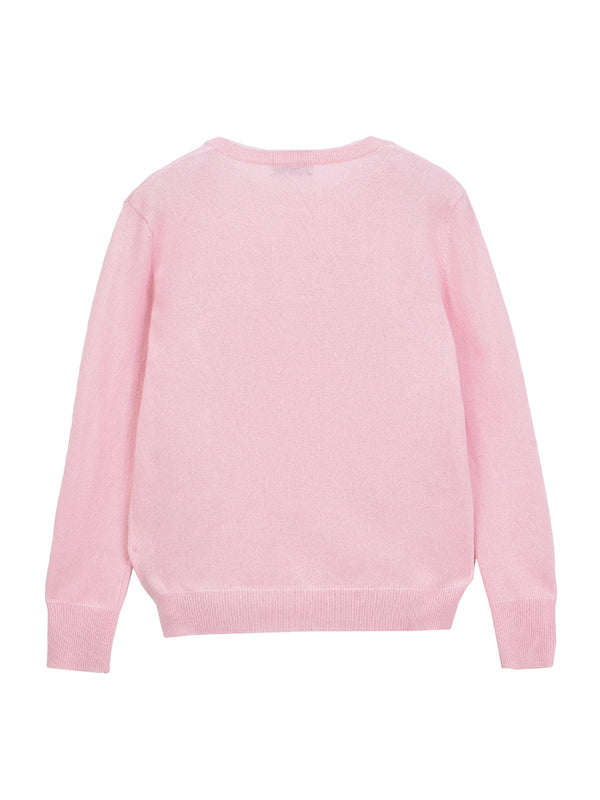 Pure Cashmere Nyc Classic Crew Neck Sweater_Pink Blush