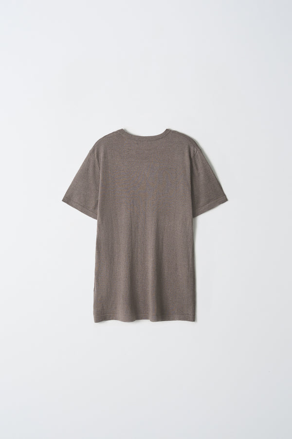 Pure Cashmere Nyc Lightweight Shortsleeve T-shirt_Brown