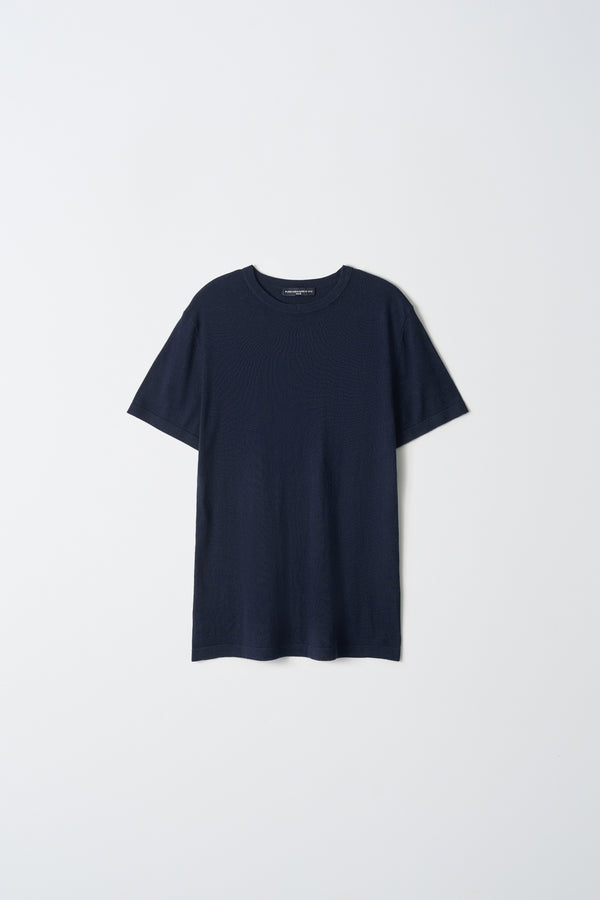 Pure Cashmere Nyc Lightweight Shortsleeve T-shirt_Navy