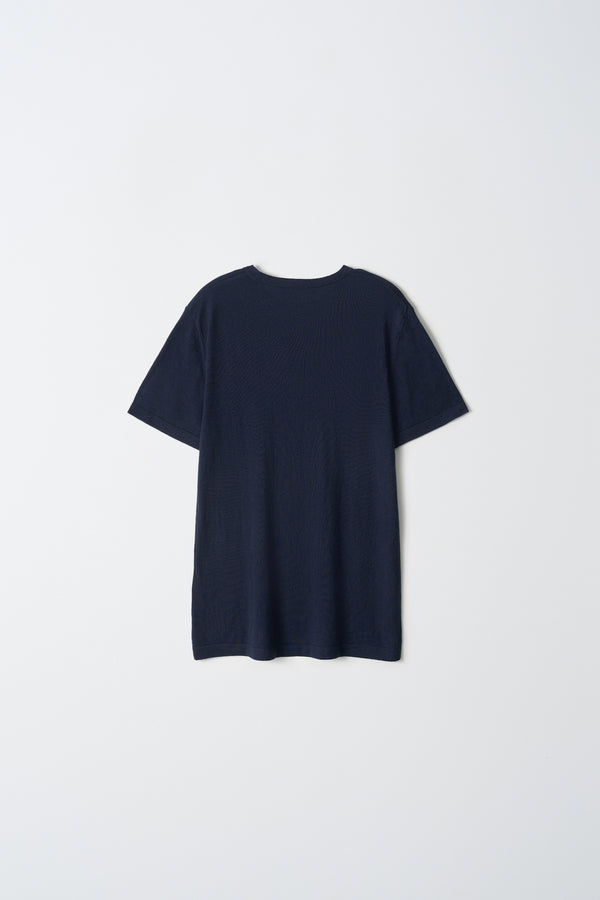 Pure Cashmere Nyc Lightweight Shortsleeve T-shirt_Navy