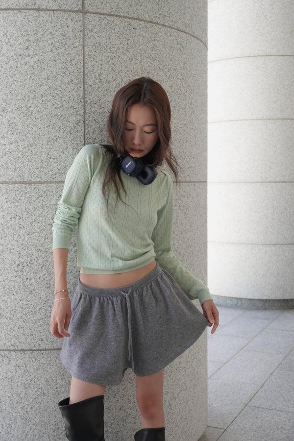 Pure Cashmere Nyc [MJ Collection]Cashmere Blended Boatneck T-Shirt