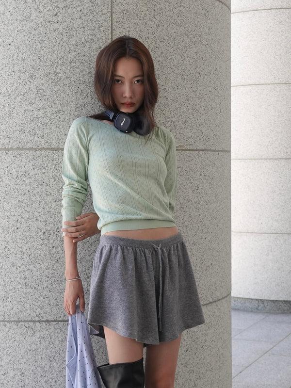 pure cashmere nyc [MJ Collection]Cashmere Blended Boatneck T-Shirt