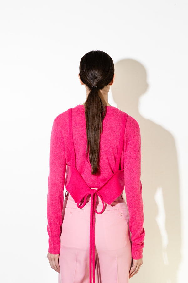Pure Cashmere Nyc Bustier_Hot Pink