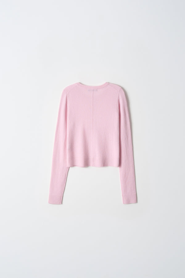 Pure Cashmere Nyc Buttoned Cardigan_Pink Blush