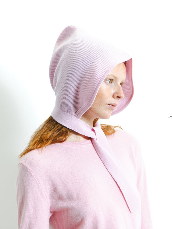 pure cashmere nyc Cashmere Bonnet_Pink Blush