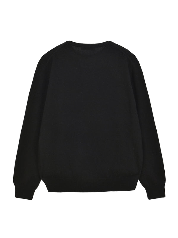 Pure Cashmere Nyc Classic Crew Neck Sweater_Black