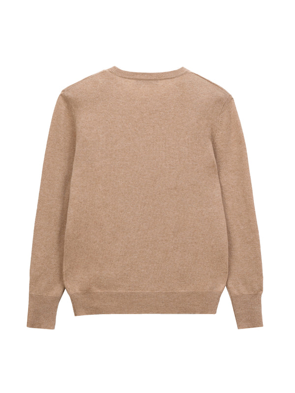 Pure Cashmere Nyc Classic Crew Neck Sweater_Camel