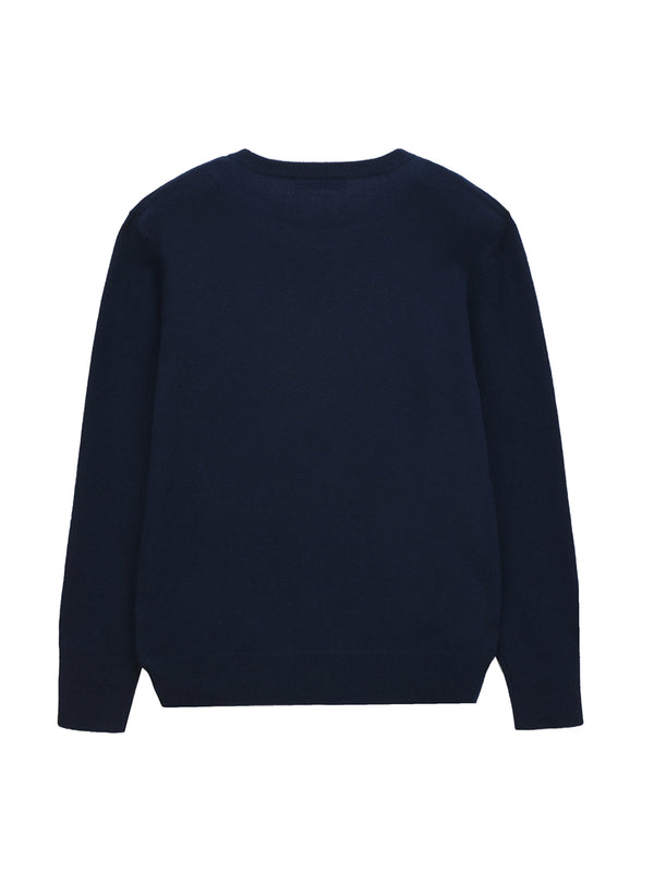 Pure Cashmere Nyc Classic Crew Neck Sweater_Navy