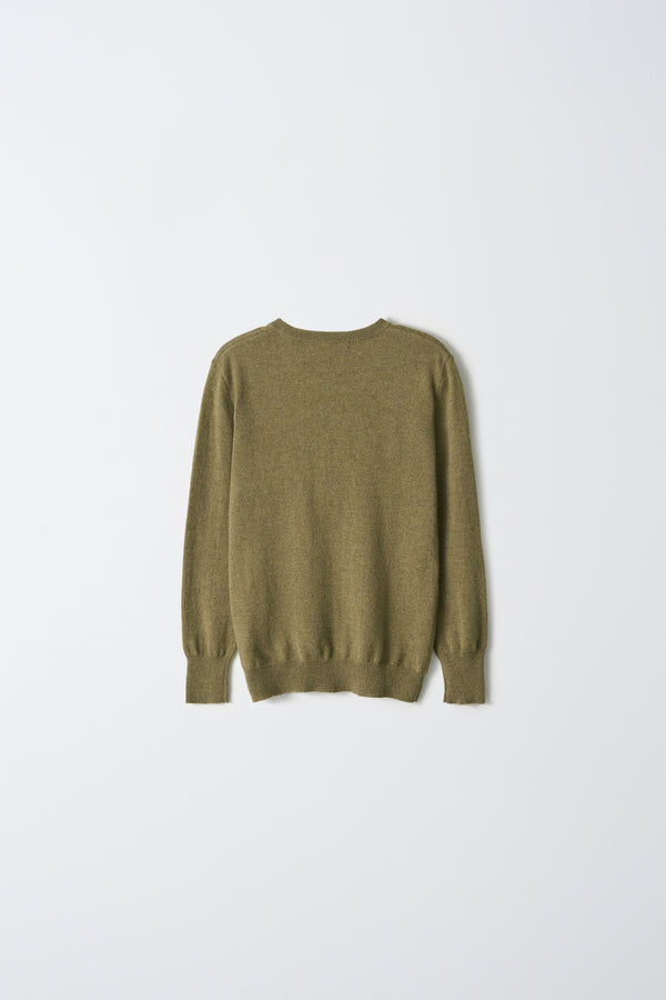 Pure Cashmere Nyc Classic Crew Neck Sweater_Olive