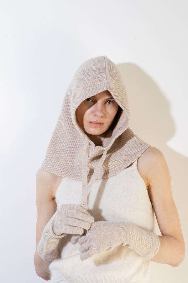 Pure Cashmere Nyc Gloves_Oatmeal