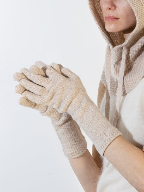 pure cashmere nyc Gloves_Oatmeal