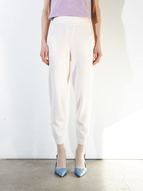 pure cashmere nyc Jogger Pants_Ivory