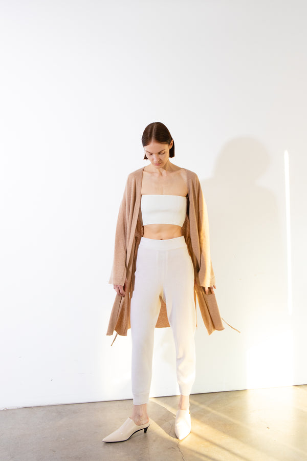 Pure Cashmere Nyc Long Cardigan_Camel