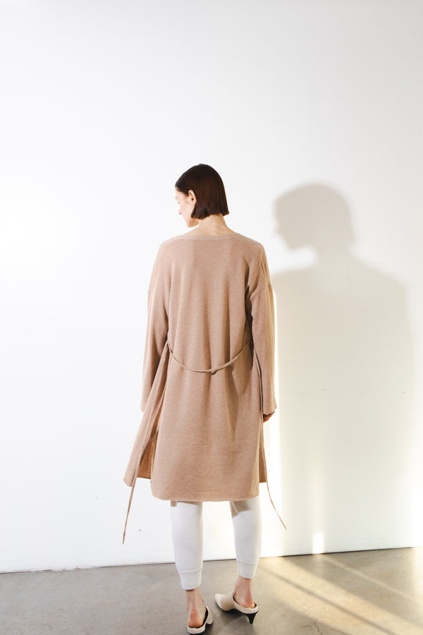 Pure Cashmere Nyc Long Cardigan_Camel