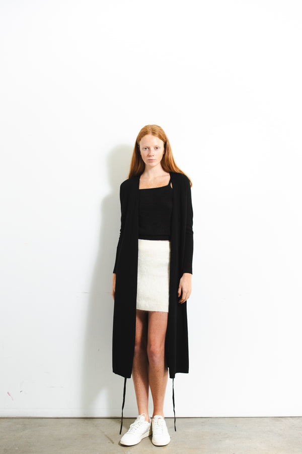 Pure Cashmere Nyc Maxi Wrap Dress_Black