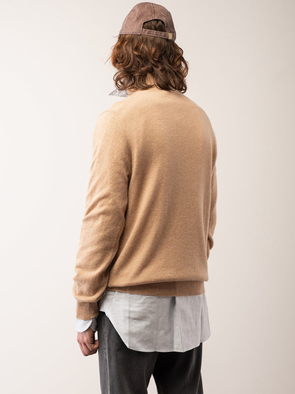 Pure Cashmere Nyc Men Mockneck Sweater_Camel