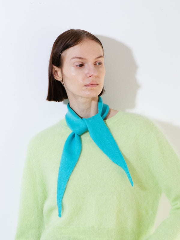 pure cashmere nyc MINI SCARF_French Blue