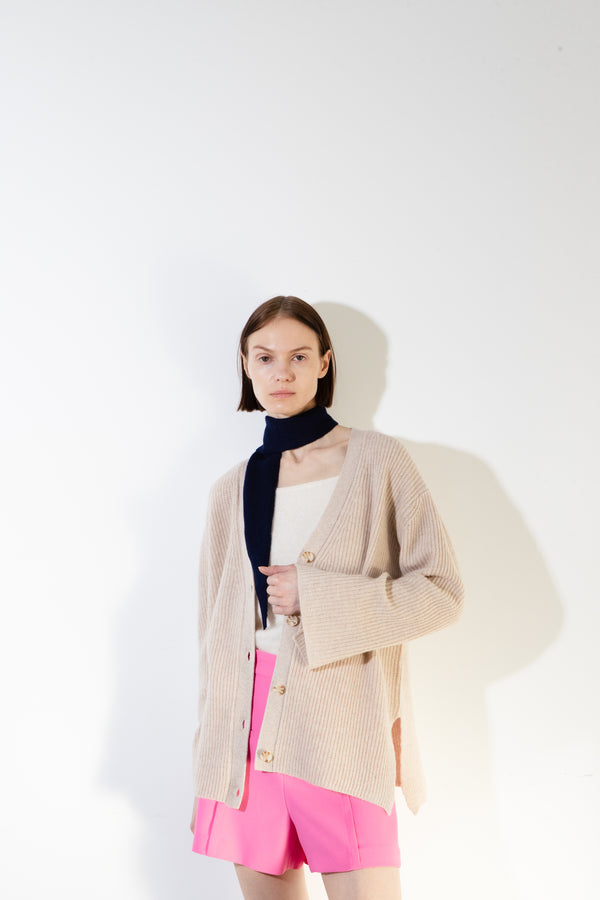 Pure Cashmere Nyc MINI SCARF_Navy