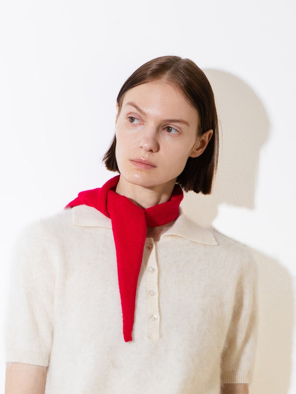 pure cashmere nyc MINI SCARF_Red