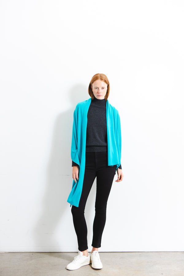 Pure Cashmere Nyc Oversized Scarf_French Blue