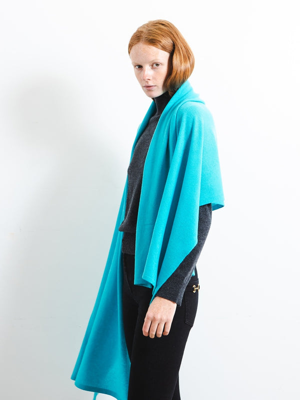 pure cashmere nyc Oversized Scarf_French Blue