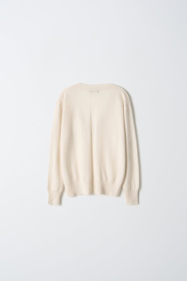 Pure Cashmere Nyc Oversized V-neck Sweater_Ivory